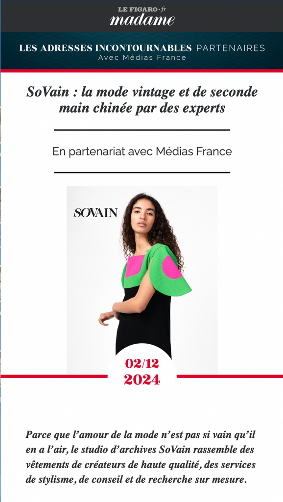 SoVain : la mode vintage et de seconde main chinée par des experts